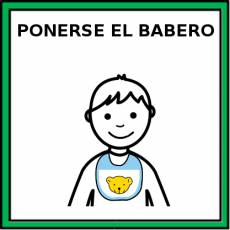 PONERSE EL BABERO - Pictograma (color)