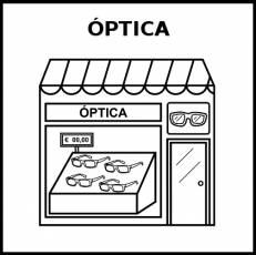 ÓPTICA - Pictograma (blanco y negro)