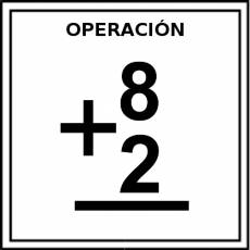 OPERACIÓN (ARITMÉTICA) - Pictograma (color)