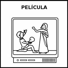PELÍCULA - Pictograma (blanco y negro)
