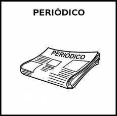 PERIÓDICO - Pictograma (blanco y negro)