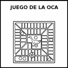 JUEGO DE LA OCA - Pictograma (blanco y negro)