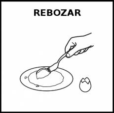 REBOZAR - Pictograma (blanco y negro)