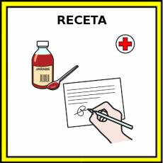 RECETA (MÉDICA) - Pictograma (color)