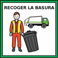 RECOGER LA BASURA - Pictograma (color)