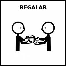 REGALAR - Pictograma (blanco y negro)