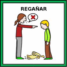 REGAÑAR - Pictograma (color)