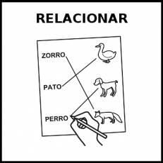 RELACIONAR (IMÁGENES) - Pictograma (blanco y negro)