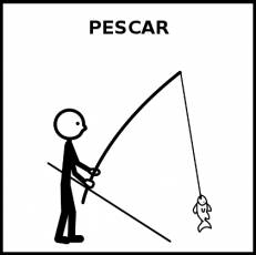 PESCAR - Pictograma (blanco y negro)