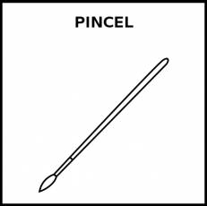 PINCEL - Pictograma (blanco y negro)
