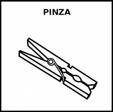 PINZA (TENDER) - Pictograma (blanco y negro)