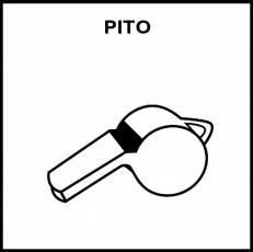 PITO - Pictograma (blanco y negro)