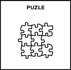 PUZLE - Pictograma (blanco y negro)