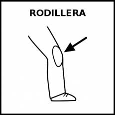 RODILLERA - Pictograma (blanco y negro)
