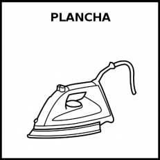 PLANCHA - Pictograma (blanco y negro)