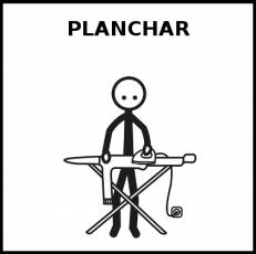 PLANCHAR - Pictograma (blanco y negro)