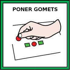 PONER GOMETS - Pictograma (color)