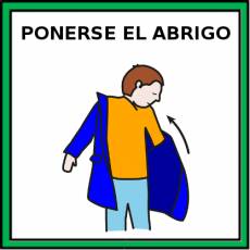 PONERSE EL ABRIGO - Pictograma (color)