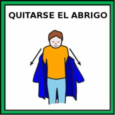 QUITARSE EL ABRIGO - Pictograma (color)