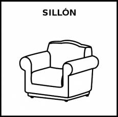 SILLÓN - Pictograma (blanco y negro)