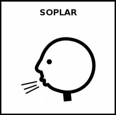 SOPLAR - Pictograma (blanco y negro)