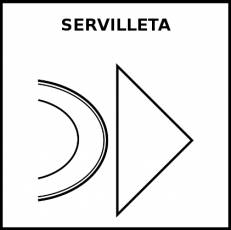 SERVILLETA - Pictograma (blanco y negro)