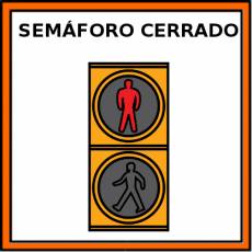 SEMÁFORO CERRADO (PEATONES) - Pictograma (color)