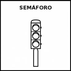 SEMÁFORO - Pictograma (blanco y negro)