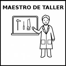 MAESTRO DE TALLER - Pictograma (blanco y negro)