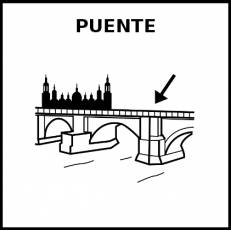 PUENTE - Pictograma (blanco y negro)