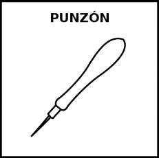 PUNZÓN - Pictograma (blanco y negro)
