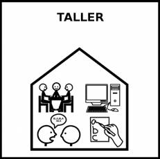 TALLER (AULA) - Pictograma (blanco y negro)