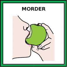 MORDER (ALIMENTO) - Pictograma (color)