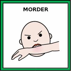 MORDER (AGRESIÓN) - Pictograma (color)