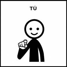 TÚ - Pictograma (blanco y negro)