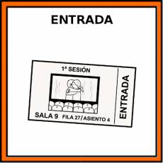 ENTRADA (TIQUE) - Pictograma (color)