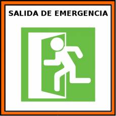 SALIDA DE EMERGENCIA - Pictograma (color)