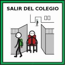 SALIR DEL COLEGIO - Pictograma (color)