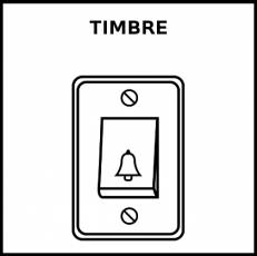 TIMBRE - Pictograma (blanco y negro)