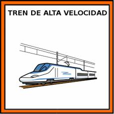 TREN DE ALTA VELOCIDAD - Pictograma (color)