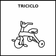 TRICICLO - Pictograma (blanco y negro)