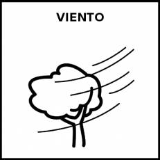 VIENTO - Pictograma (blanco y negro)