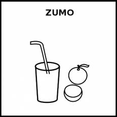 ZUMO - Pictograma (blanco y negro)