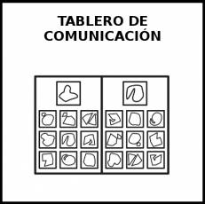 TABLERO DE COMUNICACIÓN - Pictograma (blanco y negro)