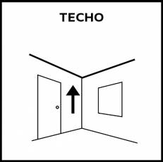 TECHO - Pictograma (blanco y negro)