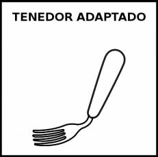 TENEDOR ADAPTADO - Pictograma (blanco y negro)