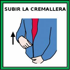 SUBIR LA CREMALLERA - Pictograma (color)
