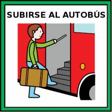 SUBIRSE AL AUTOBÚS - Pictograma (color)