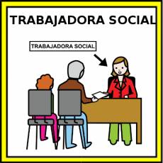 TRABAJADORA SOCIAL - Pictograma (color)