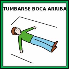 TUMBARSE BOCA ARRIBA - Pictograma (color)